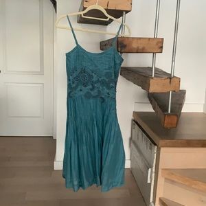 Odille blue beaded dress